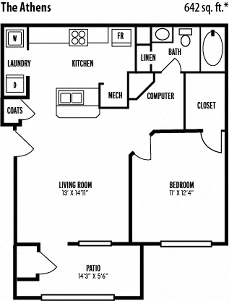The Athens floor plan